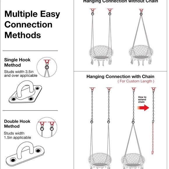 Hammock Chair Macrame Swing - Picture 8 of 8